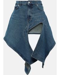 Y. Project - Evergreen Denim Miniskirt - Lyst