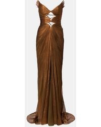 Maria Lucia Hohan - Cutout Pleated Silk Gown - Lyst