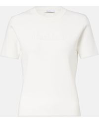 Max Mara - Adelio Logo Crepe T-Shirt - Lyst