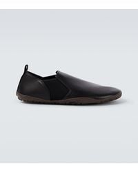 Lemaire - Vibram Leather Slip-On Shoes - Lyst