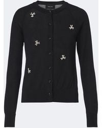 Simone Rocha - Embellished Wool And Silk Cardigan - Lyst
