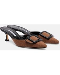 Manolo Blahnik - Mules Maysale 50 - Lyst