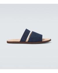 Brunello Cucinelli - Suede Sandals - Lyst