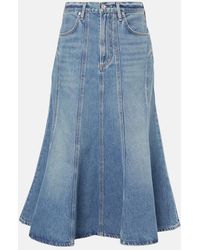 Citizens of Humanity - Gaucho Vintage Denim Maxi Skirt - Lyst