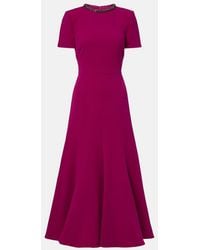 Roland Mouret - Cady Crystal Midi Dress - Lyst