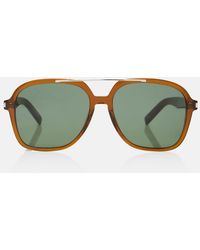 Saint Laurent - Corner Angle Square Sunglasses - Lyst