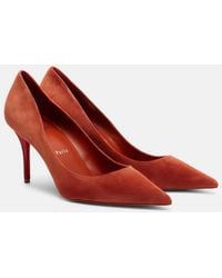 Christian Louboutin - Miss Z 80 Suede Pumps - Lyst