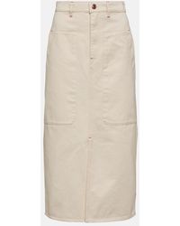 Isabel Marant - Flozia Cotton Midi Skirt - Lyst