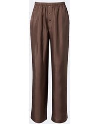 Rohe - Silk Satin Wide-Leg Pants - Lyst