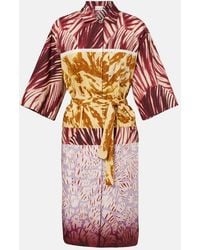 Dries Van Noten - Printed Cotton Poplin Shirt Dress - Lyst