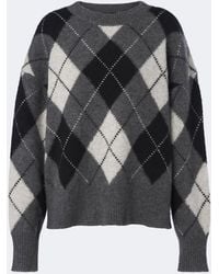 Nili Lotan - Donnika Argyle Cashmere And Silk Sweater - Lyst