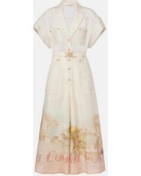 Zimmermann - Como Linen And Silk Jumpsuit - Lyst