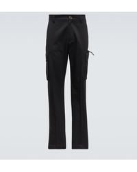 Versace - Cotton Gabardine Cargo Pants - Lyst