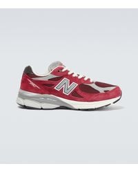 New Balance Sneakers 2002R in suede - Rosso