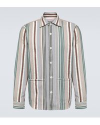 Orlebar Brown - Barkley Striped Cotton Shirt - Lyst