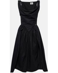 Vivienne Westwood - Kleid Mit Drapiertem Kragen - Lyst