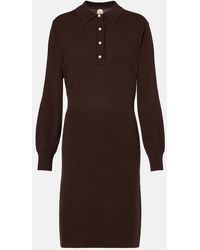 Jardin Des Orangers - Knitted Wool And Cashmere Polo Dress - Lyst