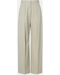 Victoria Beckham - High-Rise Wide-Leg Pants - Lyst