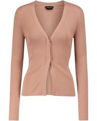 Tom Ford Cashmere And Silk Cardigan - Natural