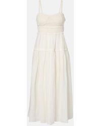 Ulla Johnson - Gisela Ramie Midi Dress - Lyst