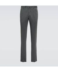 Incotex - Cotton And Linen Straight Pants - Lyst