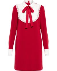 Damen Bekleidung Kleider Mini RED Valentino Baumwolle Andere materialien kleid in Rot und kurze Kleider 