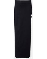 Coperni - Garter Cotton-Blend Jersey Maxi Skirt - Lyst