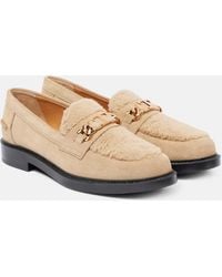 Tod's - Mocasines De Ante Con Borrego - Lyst