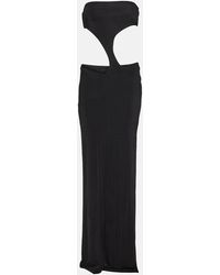 Louisa Ballou - Long Carve Cutout Jersey Maxi Dress - Lyst