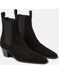 Totême - The City Suede Ankle Boots - Lyst