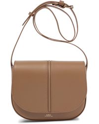 A.P.C. Betty Leather Crossbody Bag - Brown