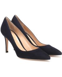 Gianvito Rossi Pumps Gianvito 85 in suede - Blu