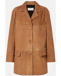Nour Hammour - Voltia Suede Jacket - Lyst