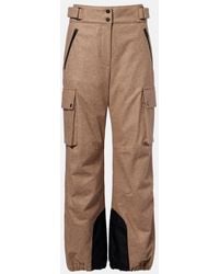 Brunello Cucinelli - Virgin Wool Flannel Cargo Pants - Lyst