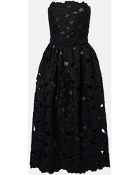 Oscar de la Renta - Lace Bustier Dress - Lyst