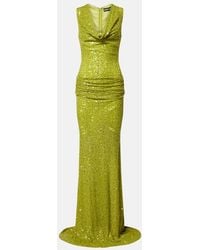 David Koma - Sequined Draped Gown - Lyst