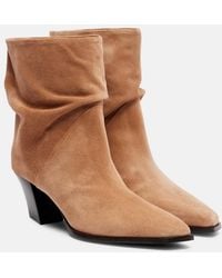 Jimmy Choo - Hart 60 Suede Ankle Boots - Lyst