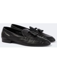 The Row - Caden Leather Loafers - Lyst