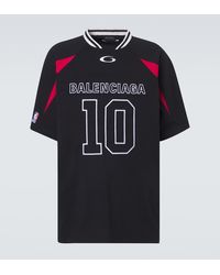 Balenciaga - X Nba Logo Cotton Jersey T-Shirt - Lyst
