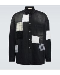 Marni - Camisa de algodon con patchwork - Lyst