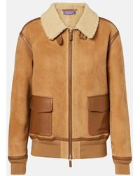 Ralph Lauren - Jacke Morrison Aus Veloursleder Mit Shearling - Lyst