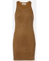 The Attico - Embellished Cotton Jersey Minidress - Lyst