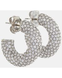 AMINA MUADDI - Cameron Mini Embellished Earrings - Lyst