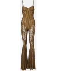 Norma Kamali - Jumpsuit Aus Spitze - Lyst