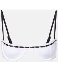 SAME - Broderie Anglaise Bikini Top - Lyst