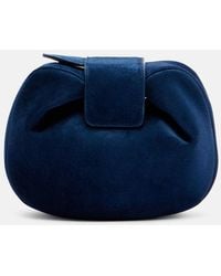 Gabriela Hearst - Clutch Soft Demi Mini Aus Veloursleder - Lyst