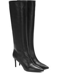 Max Mara Barry Leather Knee-high Boots - Black