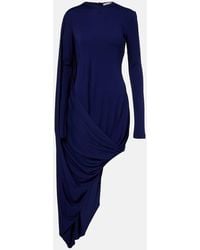 Sportmax - Ariete 1234 Draped Jersey Maxi Dress - Lyst
