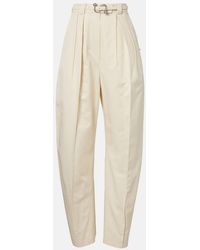 Sportmax - Idoneo Cotton Gabardine Wide-Leg Pants - Lyst