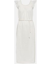 Velvet - Justine Cotton Gauze Midi Dress - Lyst